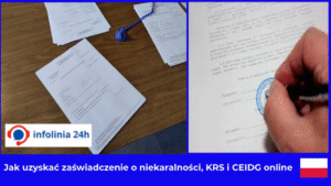 Jak uzyskać zaświadczenie o niekaralności, KRS i CEIDG online