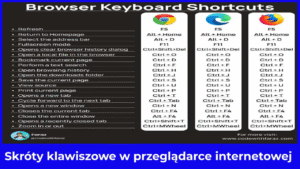 Skróty klawiszowe w przeglądarce internetowej